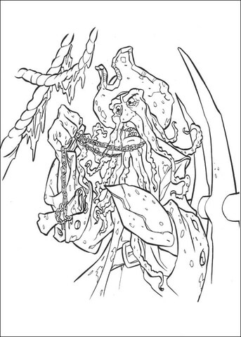 Davy Jones Coloring Page